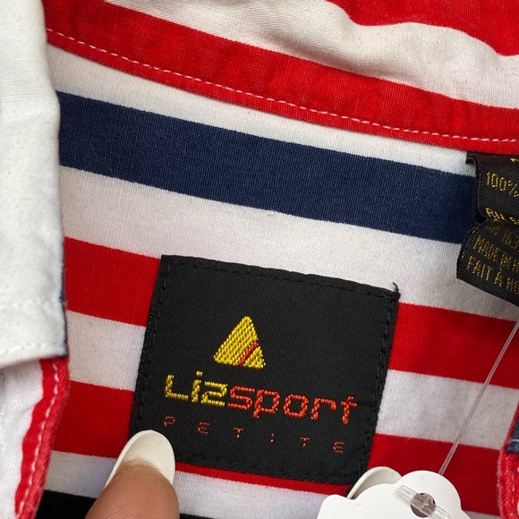 Liz Sport vintage 80’s striped button down - Picture 2 of 4